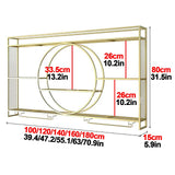 Wine Rack Wall Mounted 3 Tier Metal, Floating Shelves For Kitchen With LED Light, Hanging Floating Bar Liquor Bottles Bar Wall Shelves, Liquor Bar Display Shelf, For Home Bars Kitchen(Black,100x80x15c Qxgylz