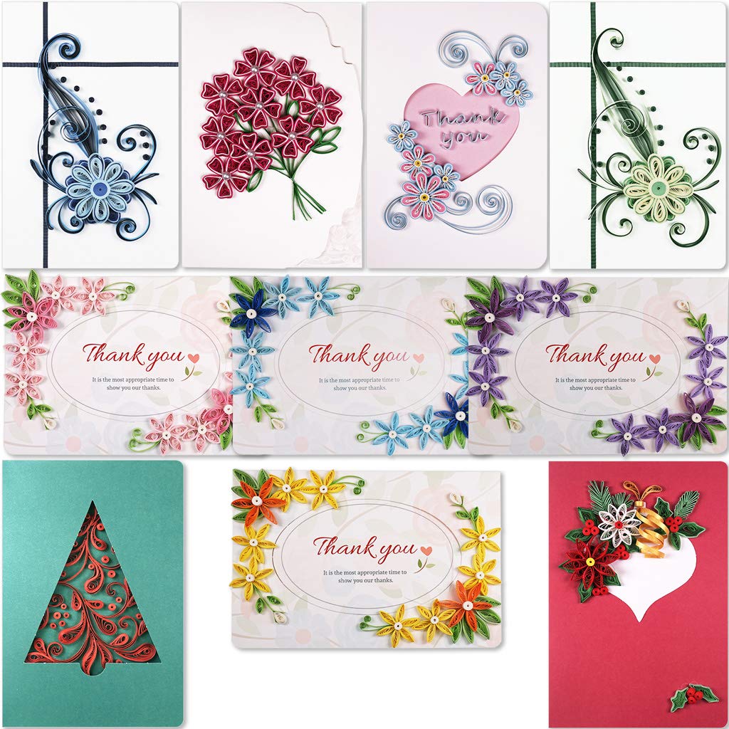 JUYA Quilling Greeting Card Making Kit Mega Pack 10 Different Kits JUYA