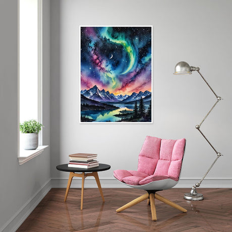 Eiazuiks Diamond Art Kits for Adults, Diamond Painting Kits for Adults 5D DIY Full Drill Diamond Dots for Gift Wall Decor and Relaxation Gem Arts Aurora 12x16 inch Eiazuiks