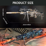 Microworld 3D Metal Puzzle, Mechanical Sniper Rifle Metal Model Kits, Brain Teaser DIY Challenge 3D Puzzle for Adult Art Craft Microworld