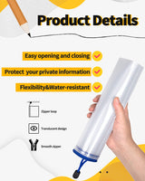 SUNEE Plastic Mesh Zipper Pouch 11x16 in (6 Colors, 18 Packs),Extra Large Water-Resistant Zip Bag for School Office Supplies, Puzzles & Games Organizing Storage SUNEE