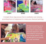 Diymood DIY 5D Diamond Painting Kits for Adults Underwater World - Diamond Art Kits for Adults Shark Tropical | Full Drill Round | Mosaic Picture | Beginner | Home Wall Decor | 16x20 Inch Diymood