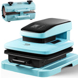 VEVOR 2 in 1 Auto 15x15 Heat Press Machine with 30oz Tumbler Press, Heat Up Fast & Even - Tshirt Press Machine for T Shirt, Pillow, Bag, Pad, Hoodie, Tumblers Glass Cans Mugs VEVOR