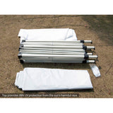 Polar Aurora 10' X 20' Easy Pop up Canopy Party Tent Outdoor Patio Wedding Party Tent Folding Waterproof w/ 4 Removable Sidewalls and Portable Bag - White Polar Aurora