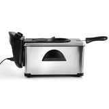 MegaChef Electric Oil Deep Fryer with Adjustable Temperature Control and Timer (3.17 Quart) Megachef