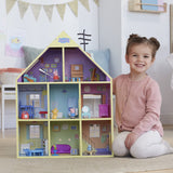 Peppa Pig Wooden Deluxe Playhouse, 8 Rooms, Includes 2 Fun Figures and 29 Accessories, Made of Responsibly Sourced Wood, for Ages 3 and Up (Amazon Exclusive) Peppa Pig
