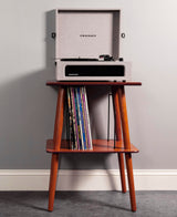 Crosley Manchester Record Player Stand, Media Console with Vinyl Storage, Modern Home Organizer, Paprika Crosley