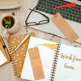 120 Pieces Acrylic Bookmark Blanks, 40 Pcs Kraft Bookmark Sleeves Holder 40 Pcs Clear Acrylic Bookmarks 40 Pcs Colorful Tassels Bulk fuceury