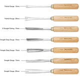 IMOTECHOM 7-Pieces Woodworking Wood Carving Tools Chisel Set with Canvas Bag, Gouges and Carving Chisel Set, Razor Sharp CR-V 60 Steel Blades IMOTECHOM