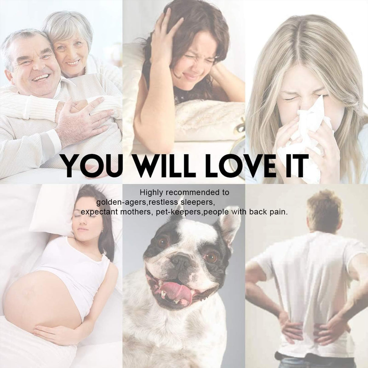 LEISURE TOWN Queen Mattress Pad Fitted Quilted Cotton Mattress Cover Cooling Soft Pillow Top Mattress Topper with Down Alternative Filling Mattress Protector with 8-21 Deep Pocket (60x80 White) LEISURE TOWN