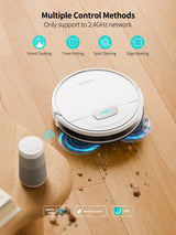 HONITURE Robot Vacuum and Mop Combo, 4000pa Strong Suction, G20 Robot Vacuum Cleaner with Self-Charging, 150Mins Max, App&Remote&Voice Control, Super-Slim, Ideal for Pet Hair HONITURE
