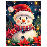 Christmas Paint by Numbers for Adult,Snowman Paint by Numbers Kit for Adults Beginners, DIY Acrylic Painting on Canvas for Home Wall Art Decor 16x20 Inch Mandun
