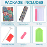 DOMROM White Tiger Diamond Painting Kits for Adults, Tiger Full Drill Diamond Dots Paintings for Beginners, Round 5D Paint with Diamonds Pictures Gem Art Painting Kits DIY Crafts Kits 12x16 inch DOMROM