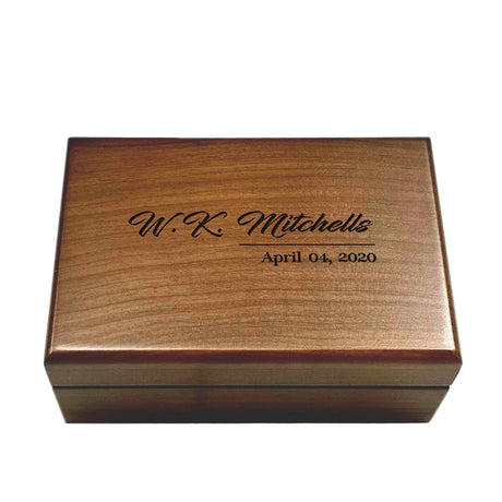 Personalized Memory Box, Custom Memento Box, Gift for Husband Wife, Wedding Day Memory Box, Engraved Keepsake Box for Couples, Memorial Gift, Hand Made Birthday Keepsake Box, Monogrammed Jewelry Box Generic