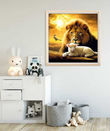 Diymood DIY 5D Diamond Painting Kits for Adults Animal - Diamond Art Kits for Adults Bird Sheep Lion | Full Drill Round | Crystal Mosaic Picture | Beginner | Home Wall Decor | 12x12inch Diymood