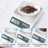 CYBERGIANT 13lb/0.1g Precision Digital Food Scale - Meal Prep Kitchen Baking & Espresso Coffee - Gram Scale with Stainless Steel Platform & LCD Display Cybergiant