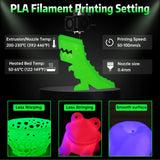 SUNLU Glow in The Dark PLA Filament, Neatly Wound Luminous PLA 3D Printer Filament 1.75mm Dimensional Accuracy +/- 0.02mm, Fit Most FDM 3D Printers, 1kg Spool (2.2lbs), (White PLA, Glow Green) SUNLU