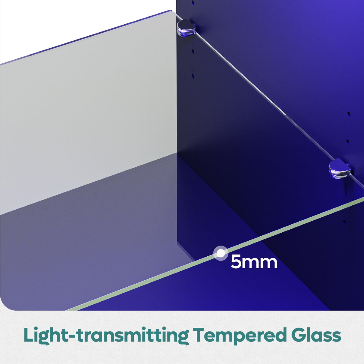 Bestier LED TV Stand for 55/60/65 Inch TV, Gaming Entertainment Center with Cabinet for PS5, Xbox,Modern TV Cabinet with Adjustable Glass Shelves for Living Room, Bedroom 58 Inch,Black Marble Bestier