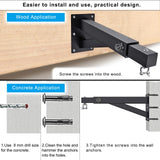 BeneLabel Wall Mount Punching Bag Hanger with Adjustable Length 17-25 inch Heavy Bag Holder 800 LB Capacity Punching Bag Hanging Bracket for Boxing Bag BeneLabel