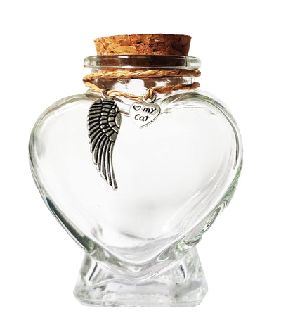 Fight Club Memorial Bottle for pet Hair，Pet Fur Memorial Fur Keepsake，Dog cat Keepsake Fur, pet Memorial urn (cat)