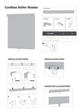 100% Blackout Roller Shades Cordless Blinds for Indoor Windows,Free-Stop Window Shades Pull Down,Thermal Insulated Fabric UV Protection,Blackout Window Guard Blinds for Home,Office,Black,34" W x 72" H Dephora