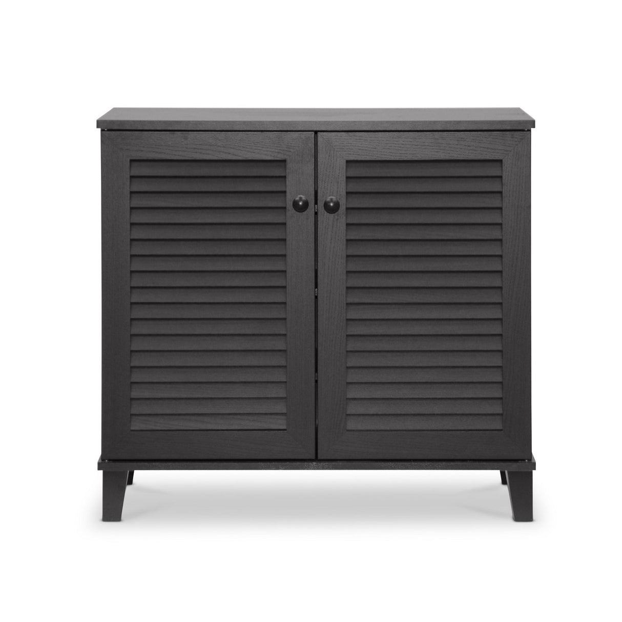 Baxton Studio FP-01LV-Espresso Studio Coolidge Shoe-Storage Cabinet, Espresso 14.5Lx29.625Wx27.5H Baxton Studio