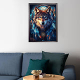 CEOVR Wolf Diamond Painting Kits for Adults, Dream Catcher Diamond Art Dots 5D Full Drill DIY Gem Art for Beginner, Adult Crafts Kits Arts and Crafts, Wall Decor for Home Office 12x16in CEOVR