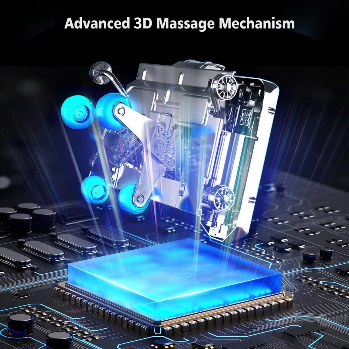 OWAYS Massage Chair, 2024 3D Massage Chairs, AI Voice Control Zero Gravity Massage Chairs Full Body Shiatsu Scan and Recliner Chair SL Track with Yoga Stretch, Heating, Touch Screen (White&Blue) OWAYS