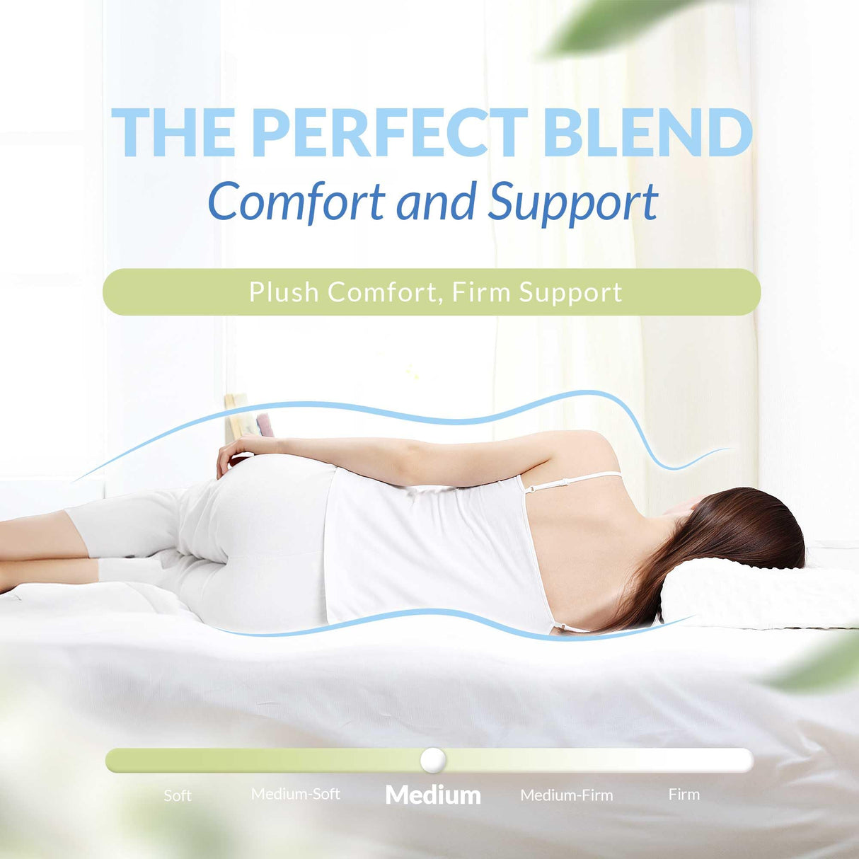 NEO SLEEP 10 Inch King Cooling Green Tea Gel Memory Foam Medium-Firm Mattress Pressure Relief CertiPUR-US Certified Mattress-in-a-Box Kids and Adults No Fiberglass (King, 10 in) NEO SLEEP