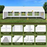 Garvee 20x40 FT Party Tent Heavy Duty Wedding Canopy with White Large Roof, Detachable Sidewalls, and 3 Storage Bags, Outdoor Party Canopy for Wedding Parties, Outdoor Events, and Camping Garvee