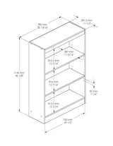 South Shore Axess 3-Shelf Bookcase, Pure White South Shore