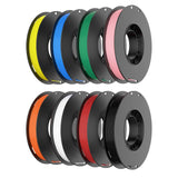 8-Color PETG Filament Bundle for 3D Printers 1.75 mm, 8 Pack Filament Refills, 269 FT 250 g Per Spool, 2 kg in Total, White, Black, Red, Blue, Yellow, Green, Orange Yellow, Sakura Pink SWER