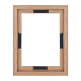 MCS Canvas Float Frames 9x12 Frame, Walnut Wood Grain Frame for Finished Canvases, Vertical & Horizontal Wall Hanging Large Frame with Adhesive for Canvas Paintings (1-Pack) MCS