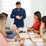 Amyhill 24 Pieces Blank Church Fans Plastic Hand Fan Handheld Fans Set Dry Erase Paddles Blank Photo Fans Double Sided Fans for Parties DIY Crafting and Painting Office Meeting Amyhill