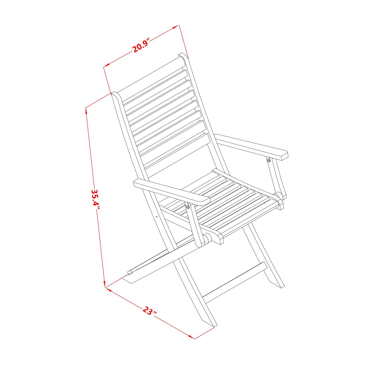 East West Furniture BSBS9CANA Beasley 9 Piece Patio Bistro Dining Furniture Set Includes an Oval Outdoor Acacia Wood Table and 8 Folding Arm Chairs, 36x78 Inch - WoodArtSupply