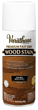 Varathane Premium Fast Dry Wood Stain Spray, 10.25 oz, Dark Walnut Varathane