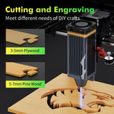 UTKA A1 5W Mini Laser Engraver,High Speed 8000mm/min Laser Cutter, Portable Laser Engraving Machine for Wood,Leather,Acrylic,Painted Metal,Laser Class1 Mini Engraver with 3.93 * 3.93in Engraving Area UTKA