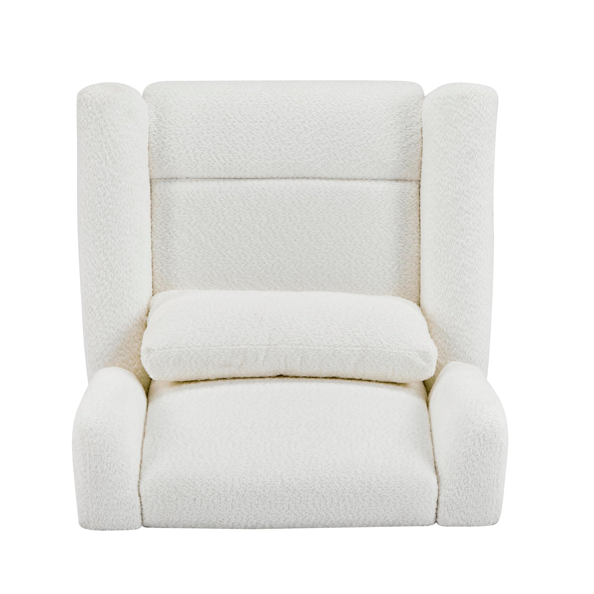 Christopher Knight Home Dolia Boucle Fabric Upholstered 360° Swivel Chair, Push-Back Power Recliner Chair, Iron Recliner Sofa with Rotation, Living Room Lounge Sofa, Adjustable Backrest, Beige+Gold Christopher Knight Home