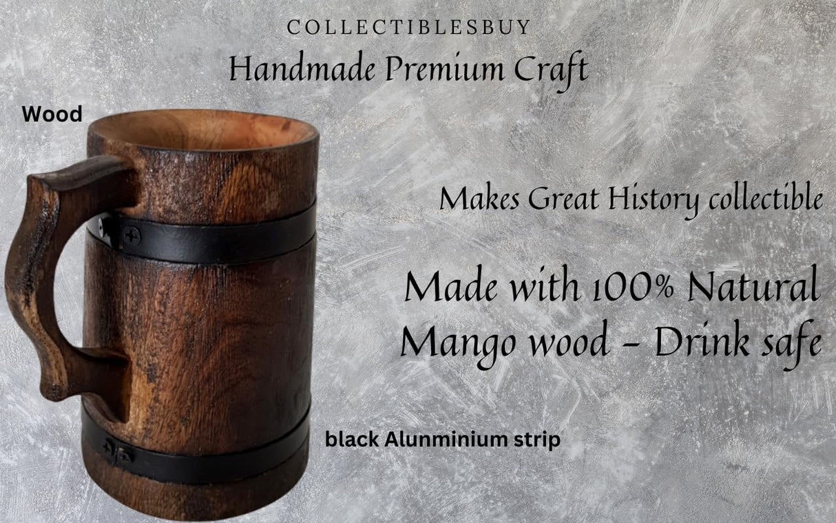 collectiblesBuy Wooden Beer Mug Tankard Stein Handmade Ancient Crafted Coffee Tea Mugs Groomsmen Drink Wedding Kitchen & Bar Accessories Home Decor collectiblesBuy
