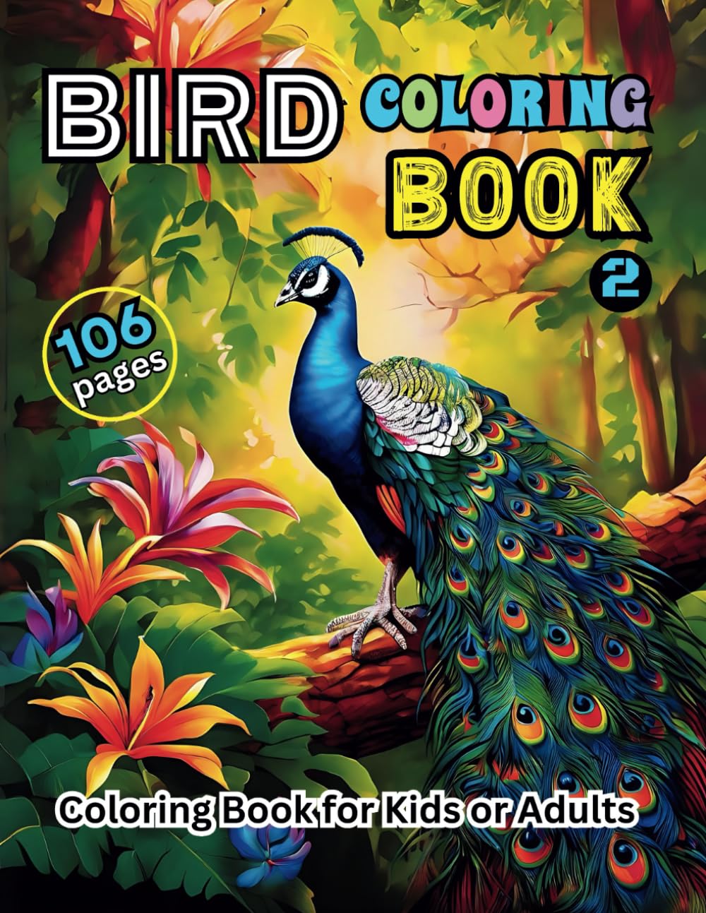 Bird Coloring Book 2: Wings of Wonder - Explore the Beauty of Birds with Colorful Designs. Majosta