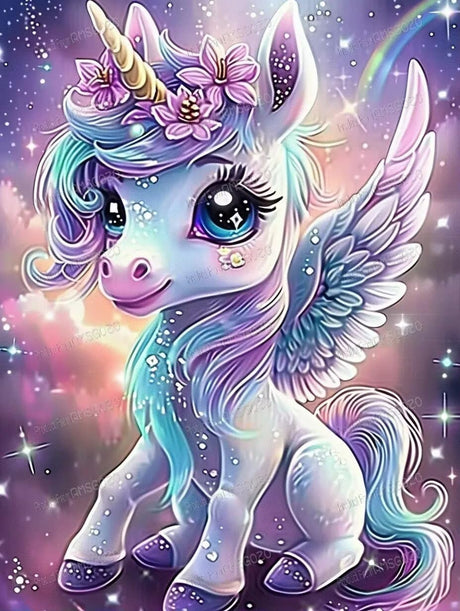 RMSGOZO Diamond Painting Kits Fantasy Unicorn, for Adults Beginners, 5D Crystal Rhinestone Embroidery Diamond Art Kits 12X12 Inch, for Home Decor Wall Decor & Holiday Gifts RMSGOZO