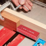 KETIPED Setup Blocks Height Gauge Set, Height Master, 17pcs Precision Aluminum Setup Bars for Router and Table Saw Accessories Woodworking Set Up, 1/32" High Precision Fast Height Marked Bars,MG-049R KETIPED