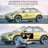 OUCPC Black Blank Car Magnets with 40 mils, 2 Pack 24” x 12” Car Magnets and Decals, Rounded Corners Car Door Magnets, Magnet for Car to Advertise Business, Prevent Car Scratches & Dents OUCPC