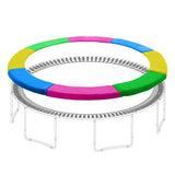 Trampoline Pad Replacement 14 FT Trampoline Replacement Safety Pad 14FT Trampoline Spring Cover Waterproof UV Resistant Tear Resistant Surround Spring Foam Cover Round Frame No Holes for Pole Rainbow ULTRAPOWER SPORTS