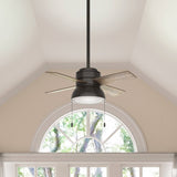 Hunter Fan Company 59387 Hunter 36" Loki LED Light Ceiling Fan, Noble Bronze Finish Hunter