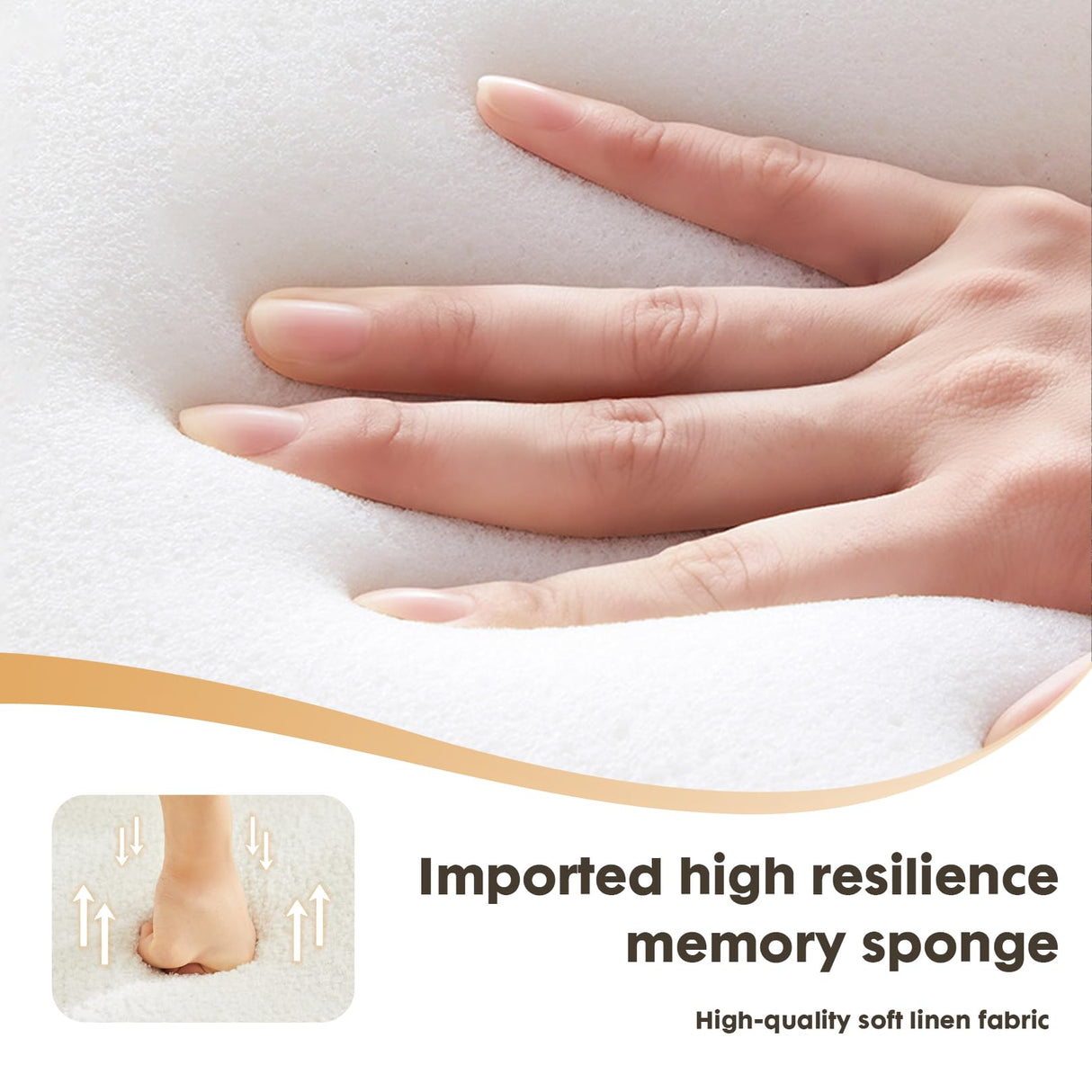 Jocoevol Upholstered Rocking Chair, Glider Chair with Side Pocket, Rocking Accent Chair with Rubber Wood Legs, Wooden Nursery Rocking Chair for Living Room, Bedroom, Nursery Jocoevol