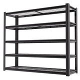 LI JIU HOME 62" W x 24" D x 84" H Garage Shelving Heavy Duty Metal Shelving 3500LBS Storage Shelves Adjustable Metal Shelves for Storage Industrial Garage Shelves for Warehouse Basement LI JIU HOME