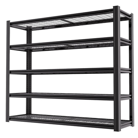 LI JIU HOME 62" W x 24" D x 84" H Garage Shelving Heavy Duty Metal Shelving 3500LBS Storage Shelves Adjustable Metal Shelves for Storage Industrial Garage Shelves for Warehouse Basement LI JIU HOME