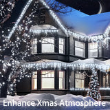 403 FT 1000 LED Christmas Lights Outdoor Decorations Super Long Fairy Lights Waterproof 8 Modes Timer Clear Wire String Lights for Outside House Tree Patio Yard Wedding Party Holiday-Cool White JXLEDAYY