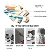 Puzzles for Adults 1000 Piece,Sunset Beach Wooden Jigsaw Puzzle Art,DIY Leisure Game Fun Toy Gift Suitable Family Friends najiaxiaowu